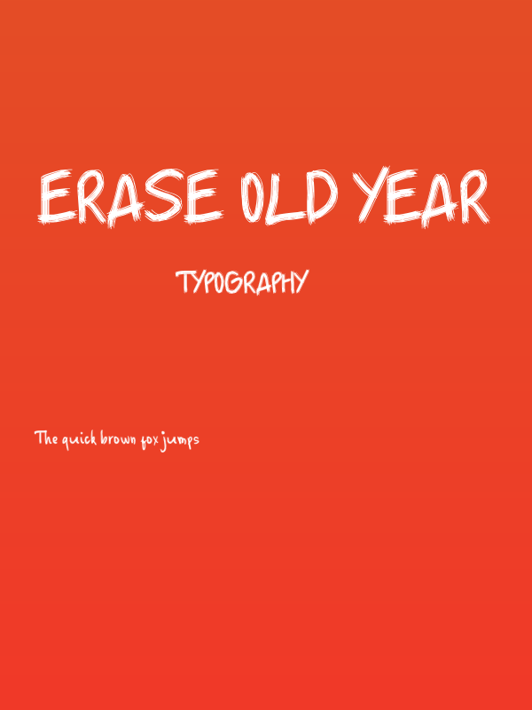 Erase Old Year Poster