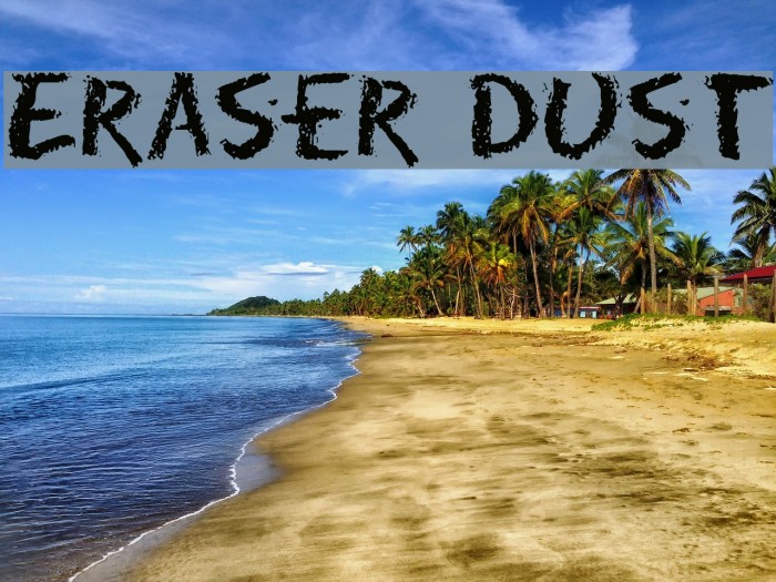 Eraser Dust Font examples