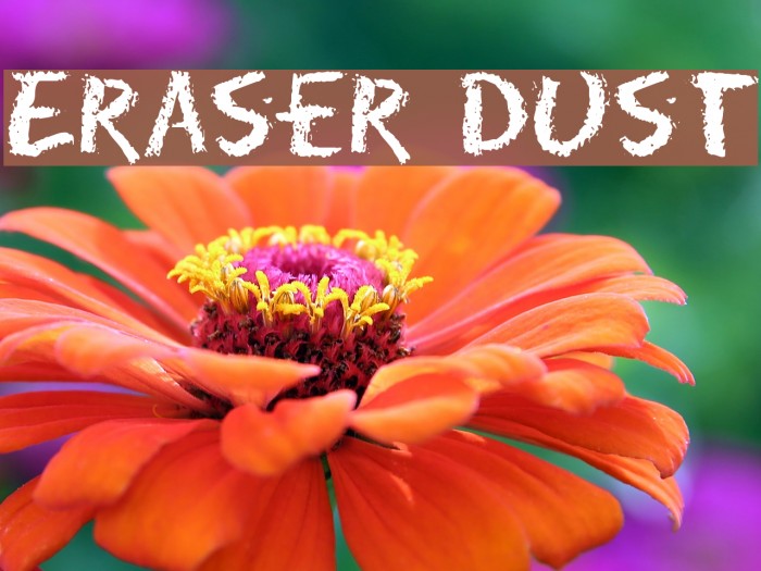 Eraser Dust Font examples