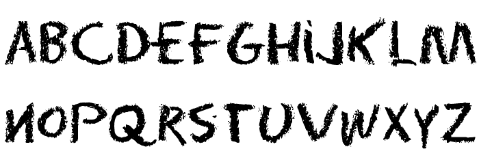 Eraser Dust Font LOWERCASE