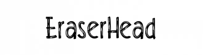 Eraser Head  Frei Schriftart Herunterladen