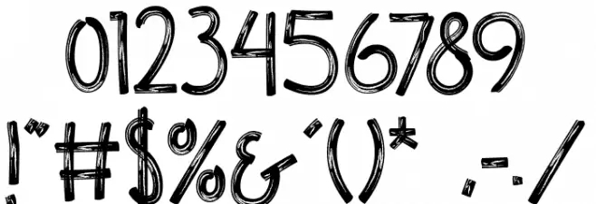 Eraser Head Font OTHER CHARS