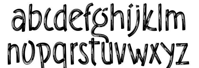 Eraser Head Font LOWERCASE