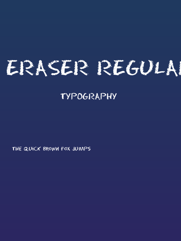 Eraser Regular1 Poster