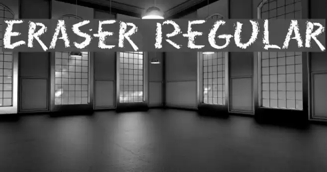 Eraser Regular Font examples