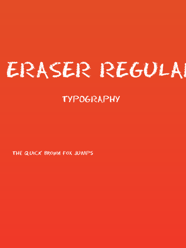 Eraser Regular Poster