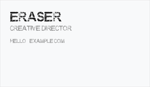 Eraser Business Card