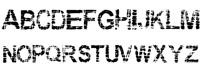 Eraser Font LOWERCASE