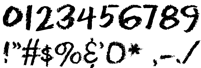 EraserDust フォント その他の文字