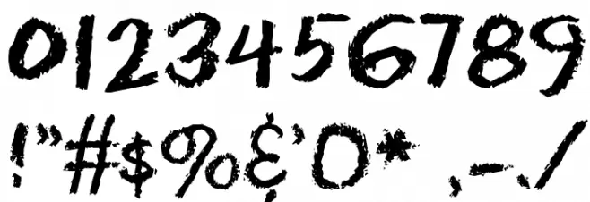 EraserDust Font OTHER CHARS