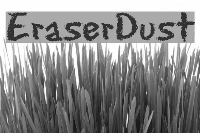 EraserDust Font examples