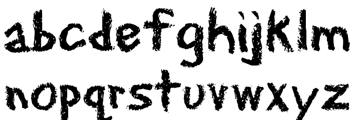 EraserDust フォント 小文字