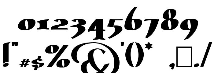 Erasmus Bold Font OTHER CHARS