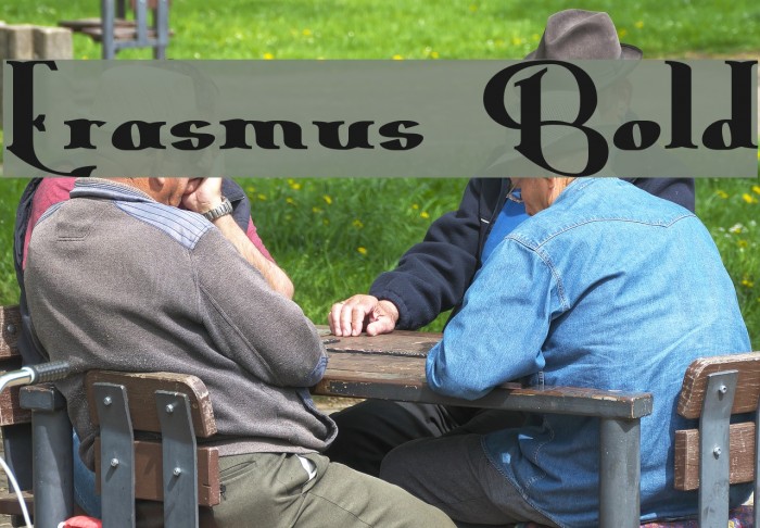 Erasmus Bold Font examples