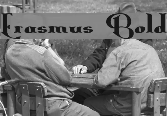 Erasmus Bold Font examples