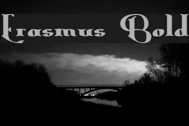 Erasmus Bold Font examples