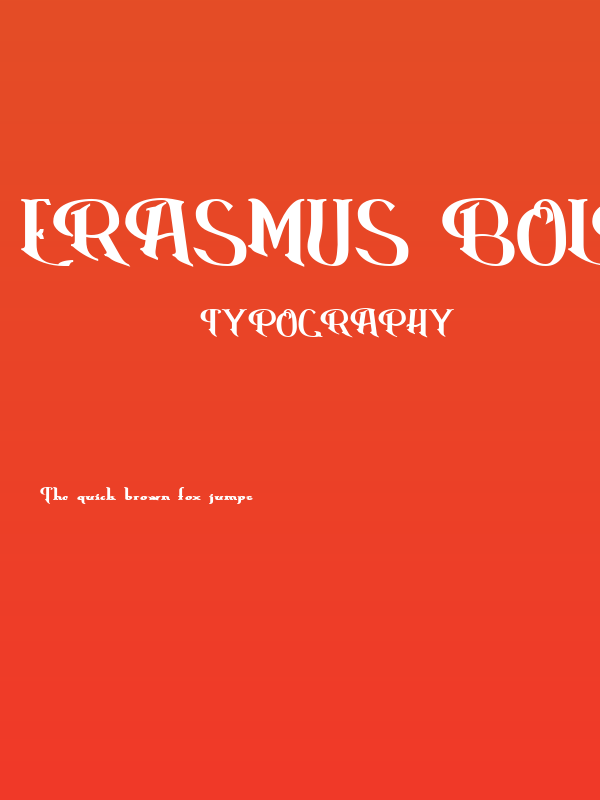 Erasmus Bold Poster