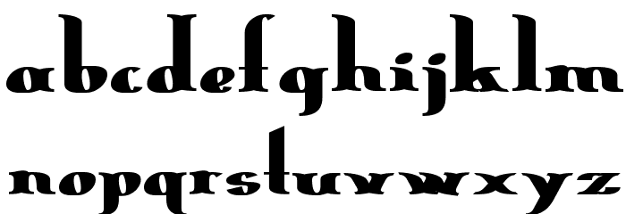 Erasmus Bold Font LOWERCASE
