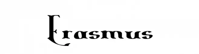 Erasmus  नि: शुल्क फ़ॉन्ट्स डाउनलोड