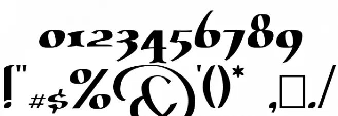 Erasmus Font OTHER CHARS