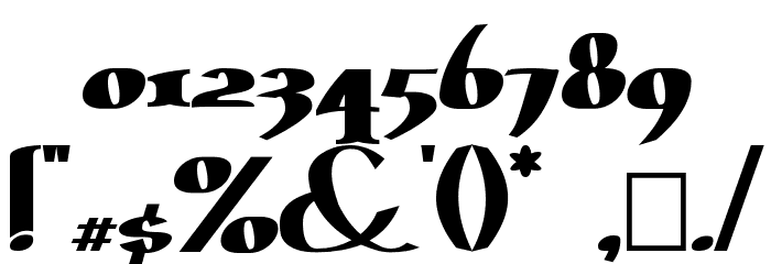 ErasmusInline Bold フォント その他の文字