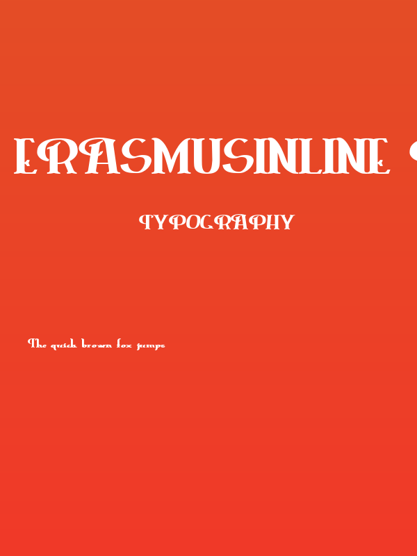 ErasmusInline Bold Poster