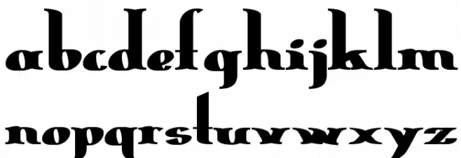 ErasmusInline Bold フォント 小文字