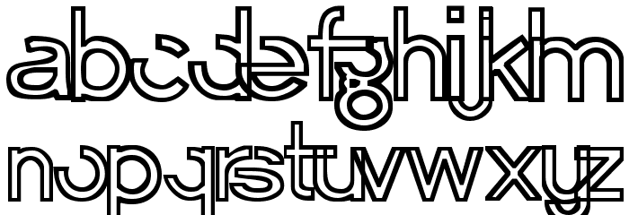 Erasure Regular Font LOWERCASE