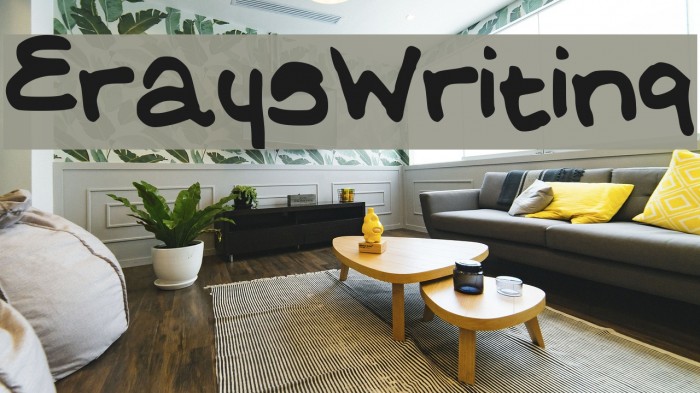 EraysWriting Font examples
