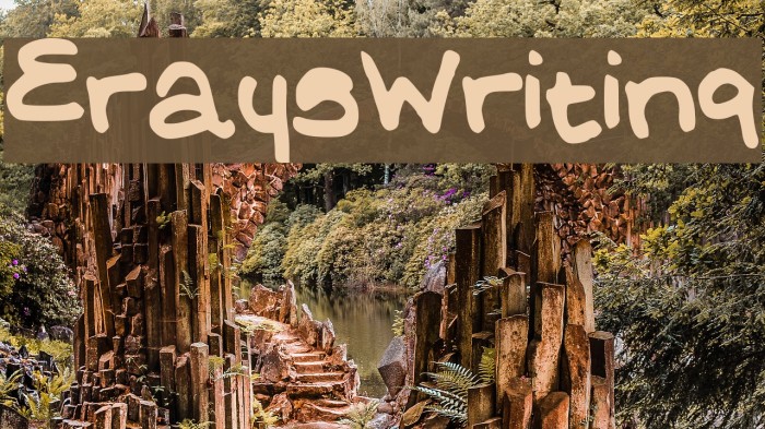 EraysWriting Font examples