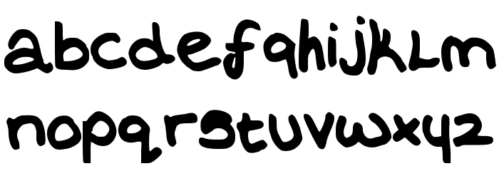 EraysWriting Font LOWERCASE