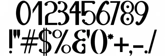 Erban Poulentis Font OTHER CHARS