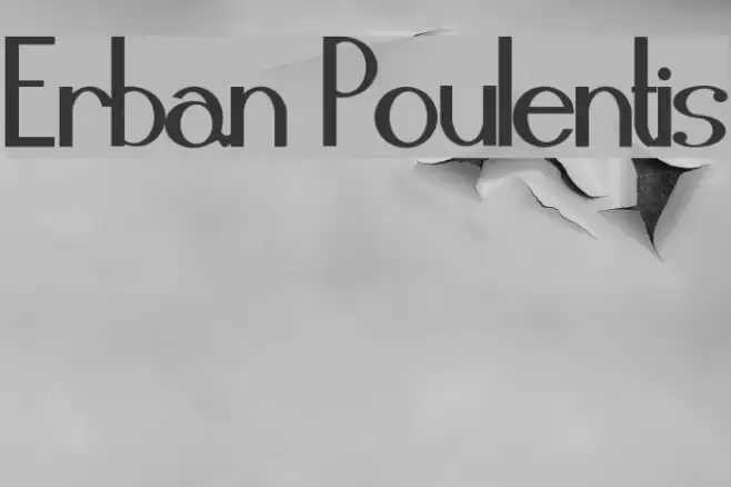 Erban Poulentis Font examples