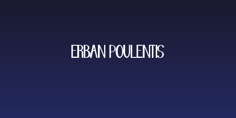 Erban Poulentis Social Header