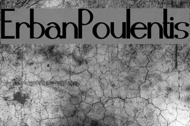 ErbanPoulentis Font examples