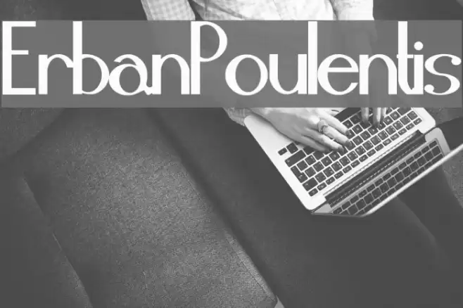 ErbanPoulentis Font examples