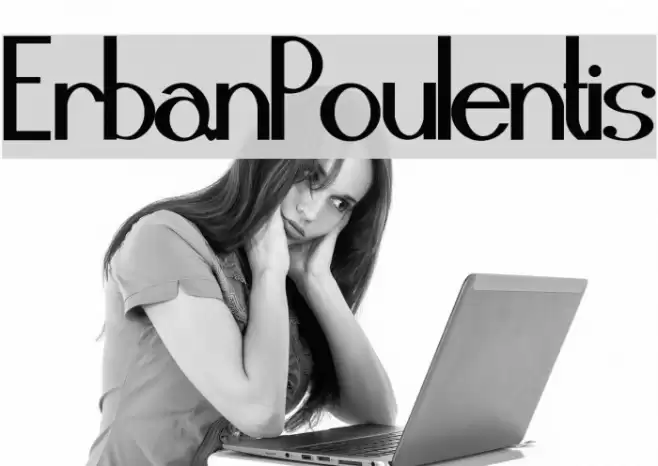 ErbanPoulentis Font examples