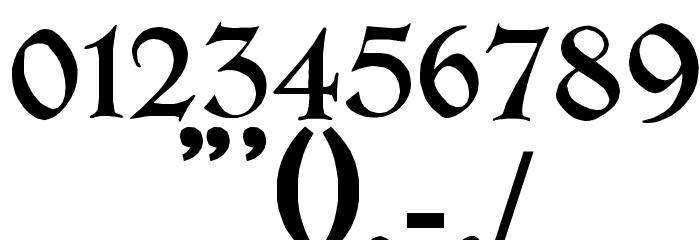 Erbar Initialen Regular Font OTHER CHARS