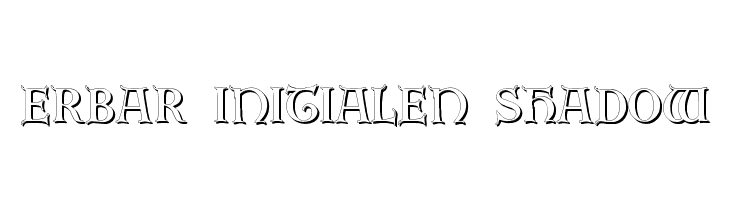 Erbar Initialen Shadow  Frei Schriftart Herunterladen