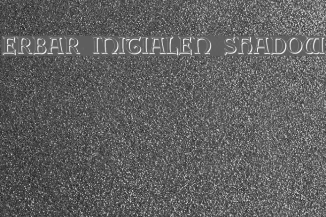 Erbar Initialen Shadow Example 1
