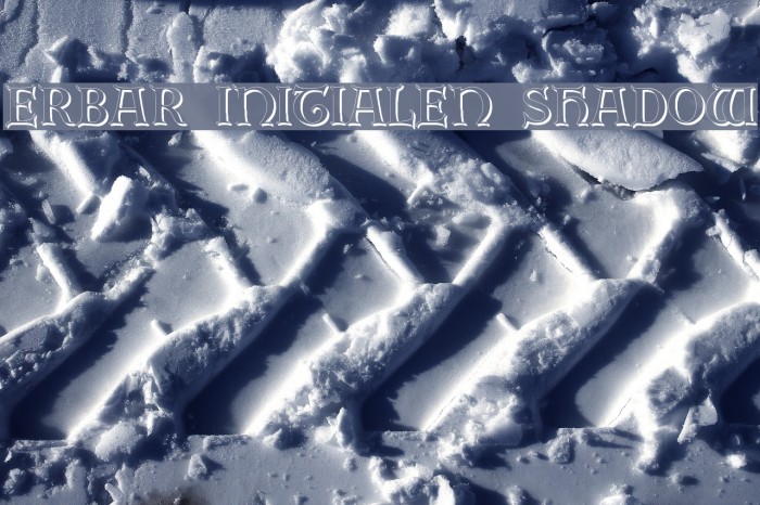 Erbar Initialen Shadow Font examples