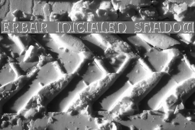 Erbar Initialen Shadow Example 3