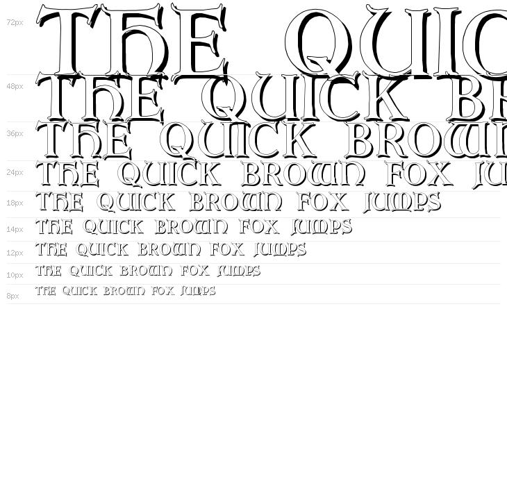 Erbar Initialen Shadow Waterfall