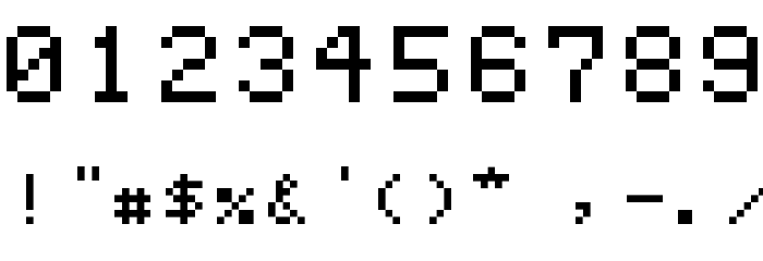 Erbos Draco Micro NBP Regular Font OTHER CHARS