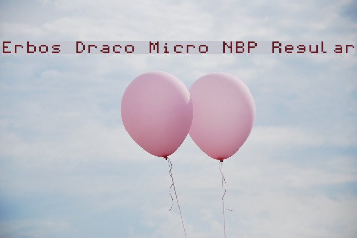Erbos Draco Micro NBP Regular Font examples