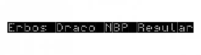 Erbos Draco NBP Regular  les polices de caractères gratuit tlcharger