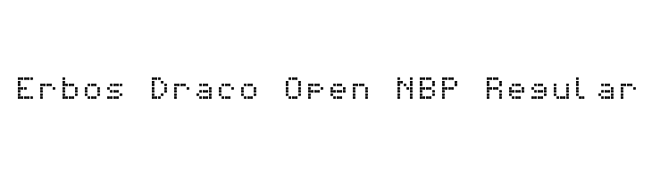 Erbos Draco Open NBP Regular  フリーフォントのダウンロード