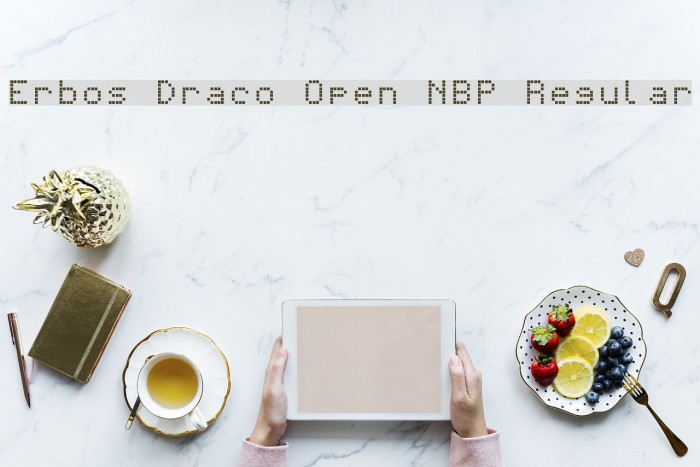 Erbos Draco Open NBP Regular Font examples