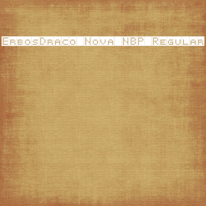 ErbosDraco Nova NBP Regular Font examples