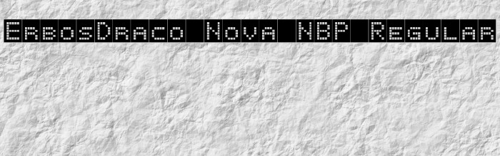 ErbosDraco Nova NBP Regular Font examples